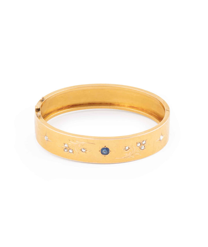 Caillou Paris Bracelet Napoleon Iii Saphir Et Diamants Lynah