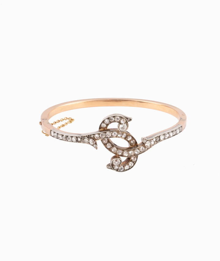 Caillou Paris Bracelet Ancien Diamants Leonti