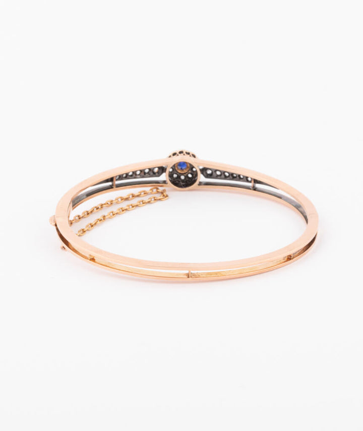 Caillou Paris Bracelet Ancien Floral Saphir %22tanuka%22 Dos