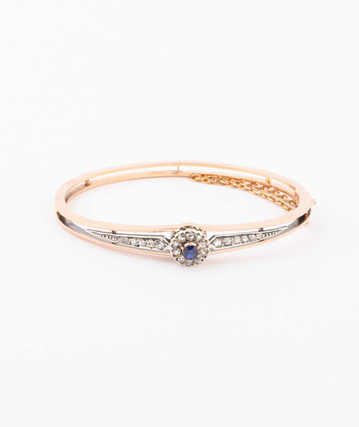 Caillou Paris Bracelet Ancien Floral Saphir %22tanuka%22