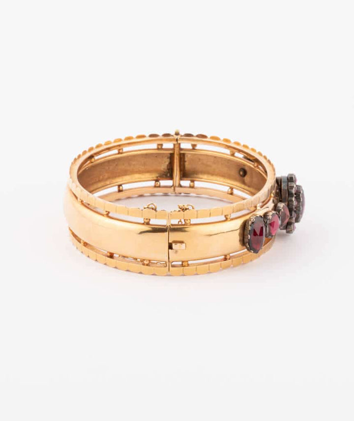 Caillou Paris Bracelet Ancien Grenat %22nuna%22 Profil