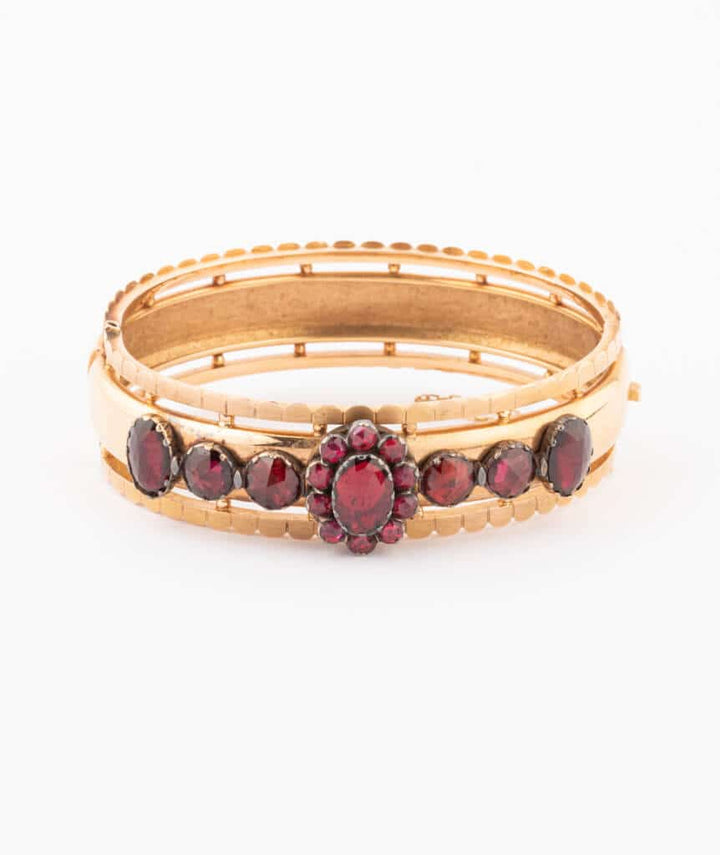 Caillou Paris Bracelet Ancien Grenat %22nuna%22