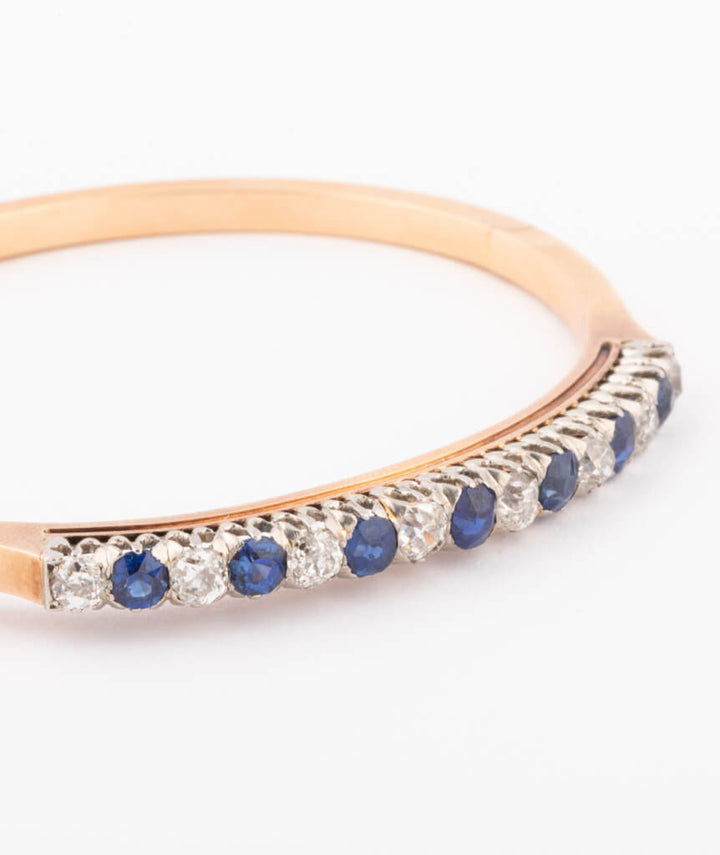 Caillou Paris Bracelet Ancien Saphir %22penna%22 Gros Plan 3