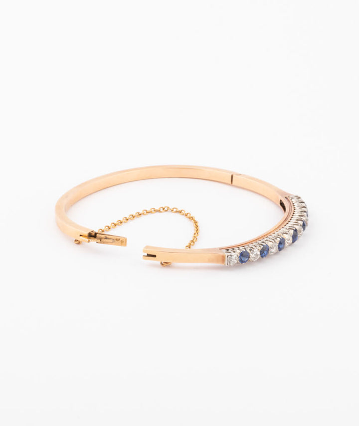 Caillou Paris Bracelet Ancien Saphir %22penna%22 Ouvert