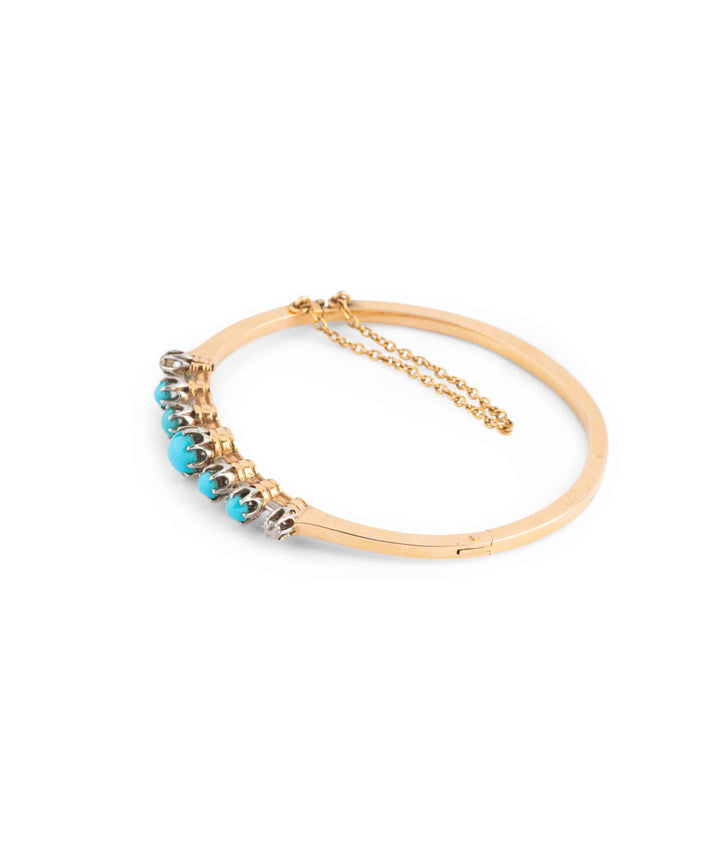 Caillou Paris Bracelet Ancien Turquoises Fania Gauche