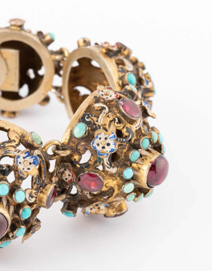 Caillou Paris - Bracelet ancien vermeil Kaoru gros plan 4