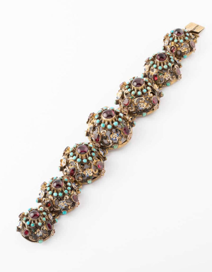Caillou Paris - Bracelet ancien vermeil Kaoru ouvert