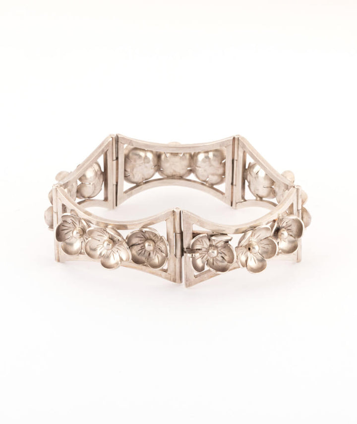 Caillou Paris - Bracelet articule Art nouveau Abeba fermoir