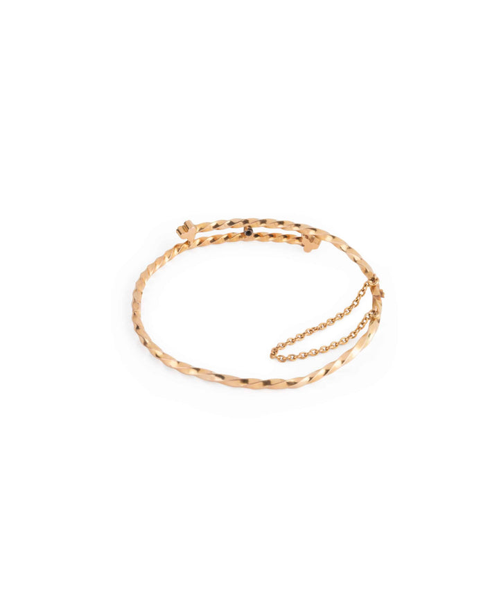 Caillou Paris Bracelet Jonc Napoleon Iii Perles Et Diamant Chiori Dos
