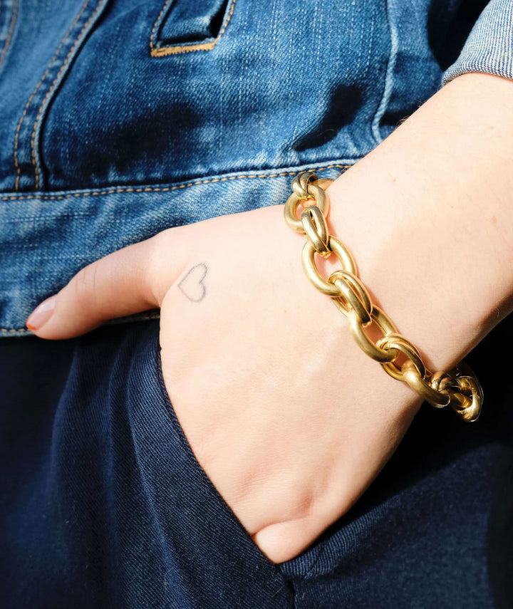 Bracelet vintage gourmette “Lyes”