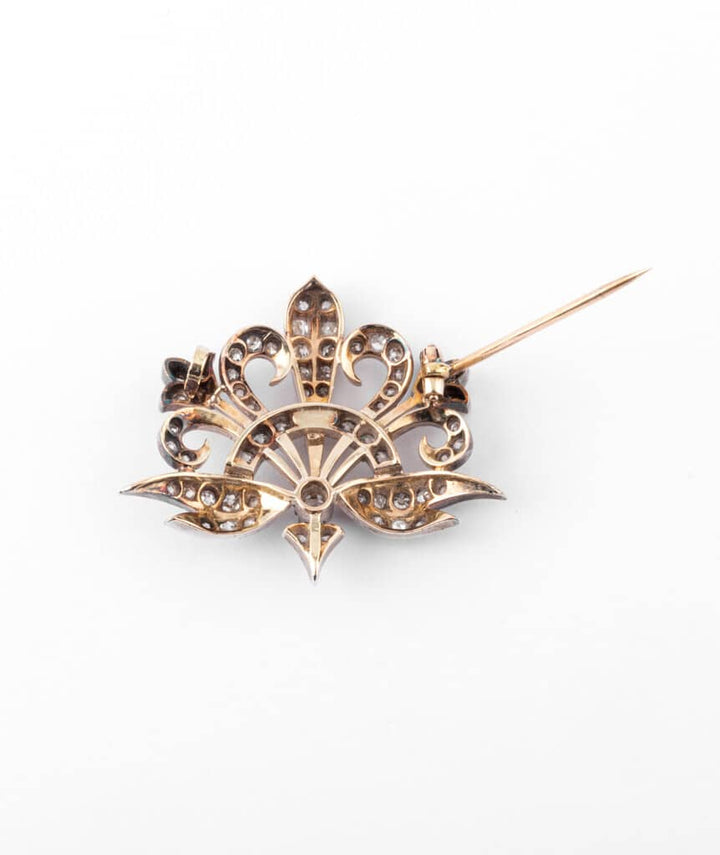 Caillou Paris - Broche Art nouveau diamant Merryl ouvert