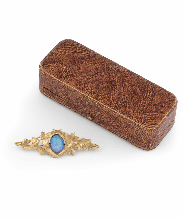 Caillou Paris Broche Art Nouveau Opale Signee Miault Dina Ecrin Exterieur