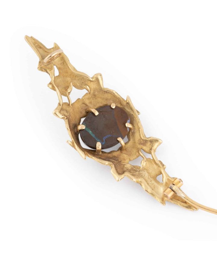 Caillou Paris Broche Art Nouveau Opale Signee Miault Dina Gros Plan 3