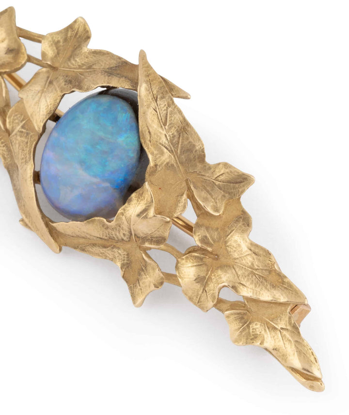 Caillou Paris Broche Art Nouveau Opale Signee Miault Dina Gros Plan