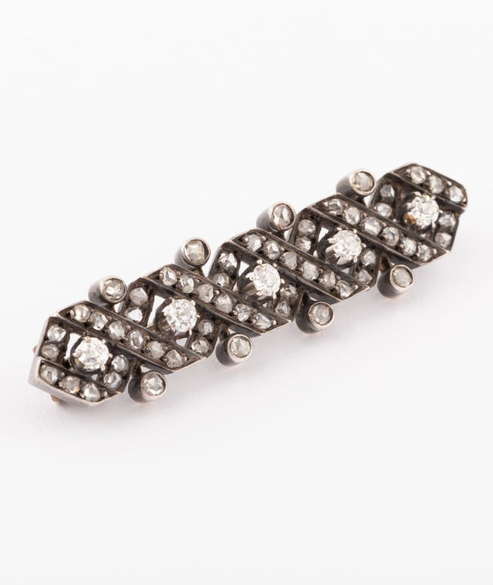 Caillou Paris - Broche Napoleon III argent Rosine gros plan