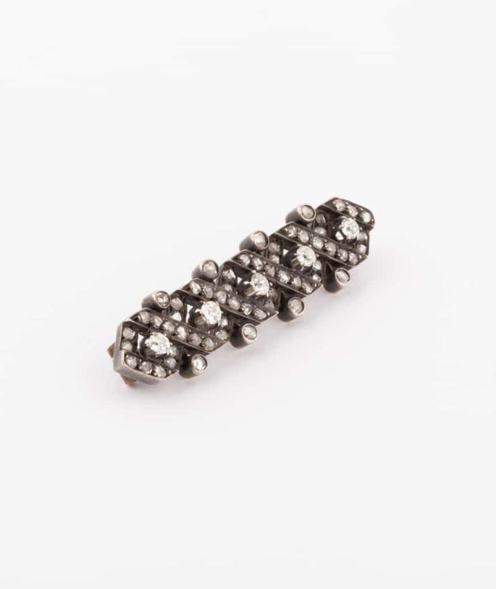 Caillou Paris Broche Napoleon Iii Argent %22rosine%22 Profil