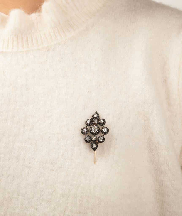 Caillou Paris Broche Ancienne Diamants Jent Porter 1