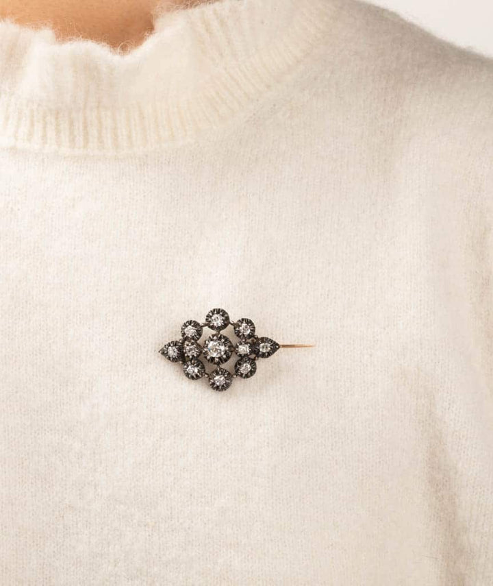 Caillou Paris Broche Ancienne Diamants Jent Porter 2