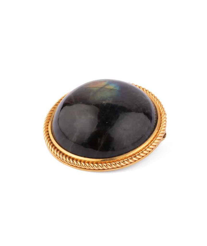Caillou Paris Broche ancienne labradorite Chanda profil