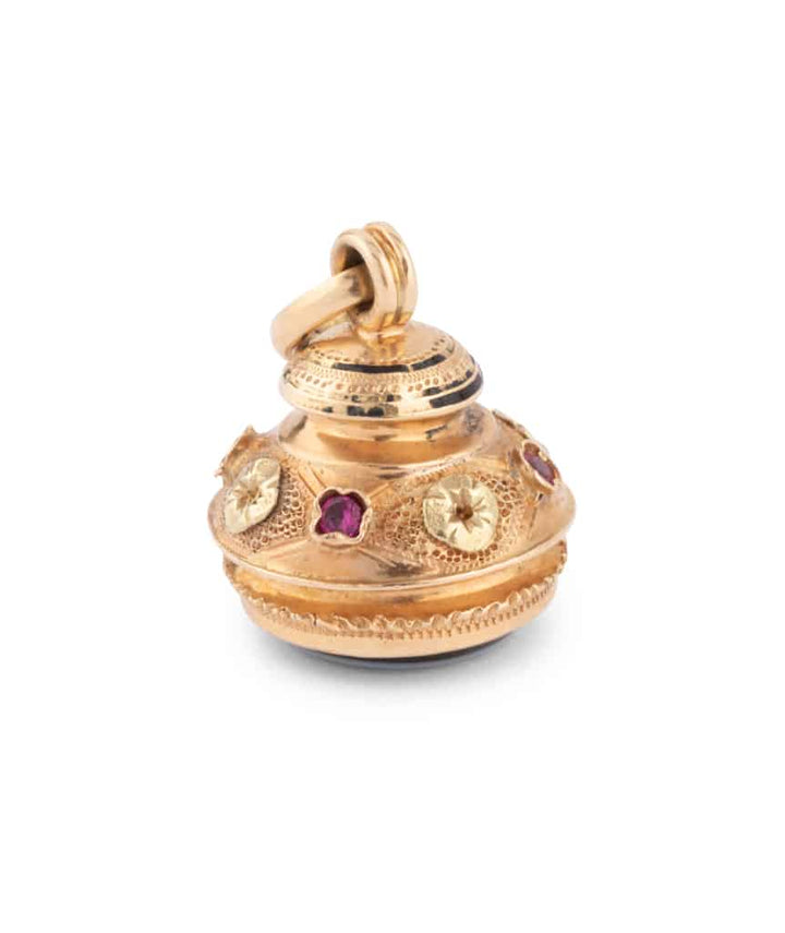 Caillou Paris Cachet Ancien Agate Et Rubis Craig Gauche