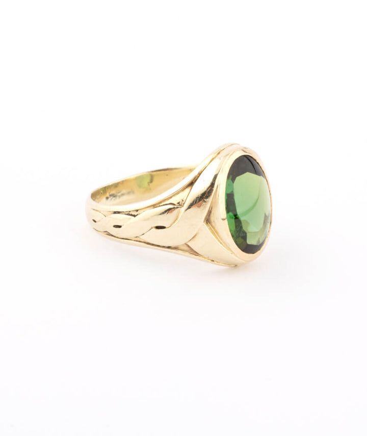 Caillou Paris Chevaliere Art Nouveau Tourmaline %22aoloa%22 Droite
