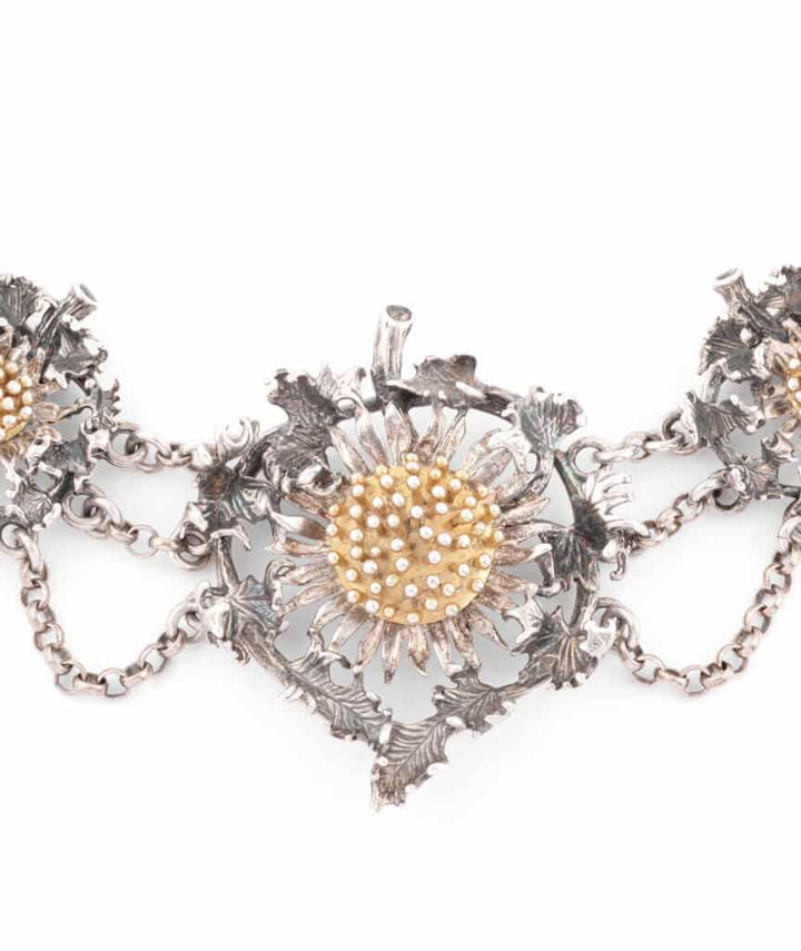 Caillou Paris Collier Art Nouveau Argent Et Vermeil Labib Details