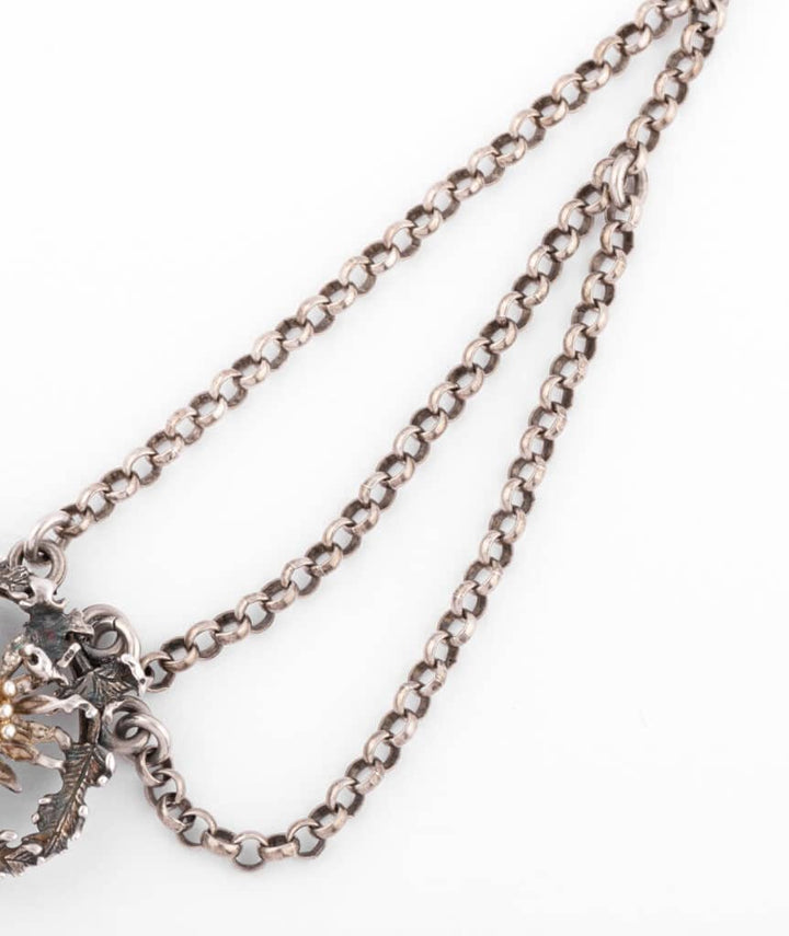 Caillou Paris Collier Art Nouveau Argent Et Vermeil Labib Droite