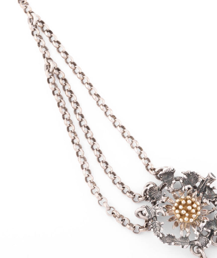 Caillou Paris Collier Art Nouveau Argent Et Vermeil Labib Gauche