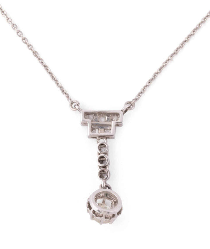 Caillou Paris Collier Art Deco Or Et Diamants Rori Dos