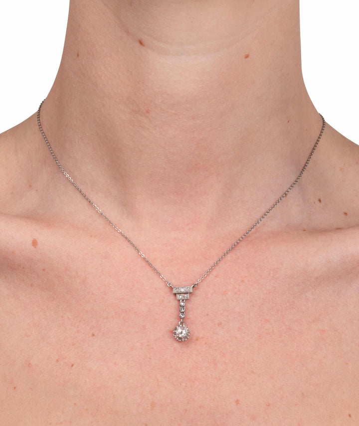 Caillou Paris Collier Art Deco Or Et Diamants Rori Porte