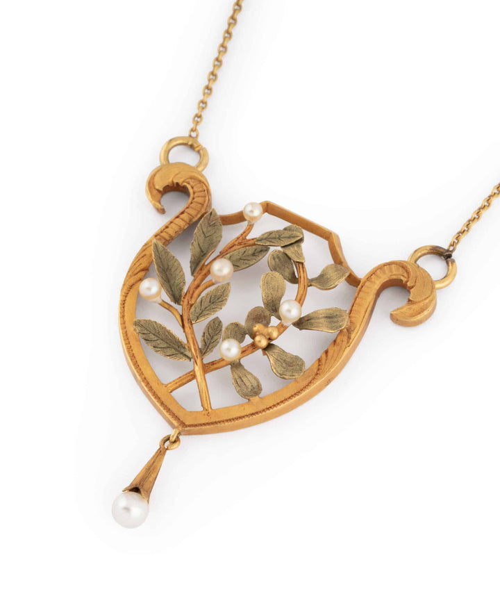 Caillou Paris Collier Art Nouveau Keahi Gros Plan