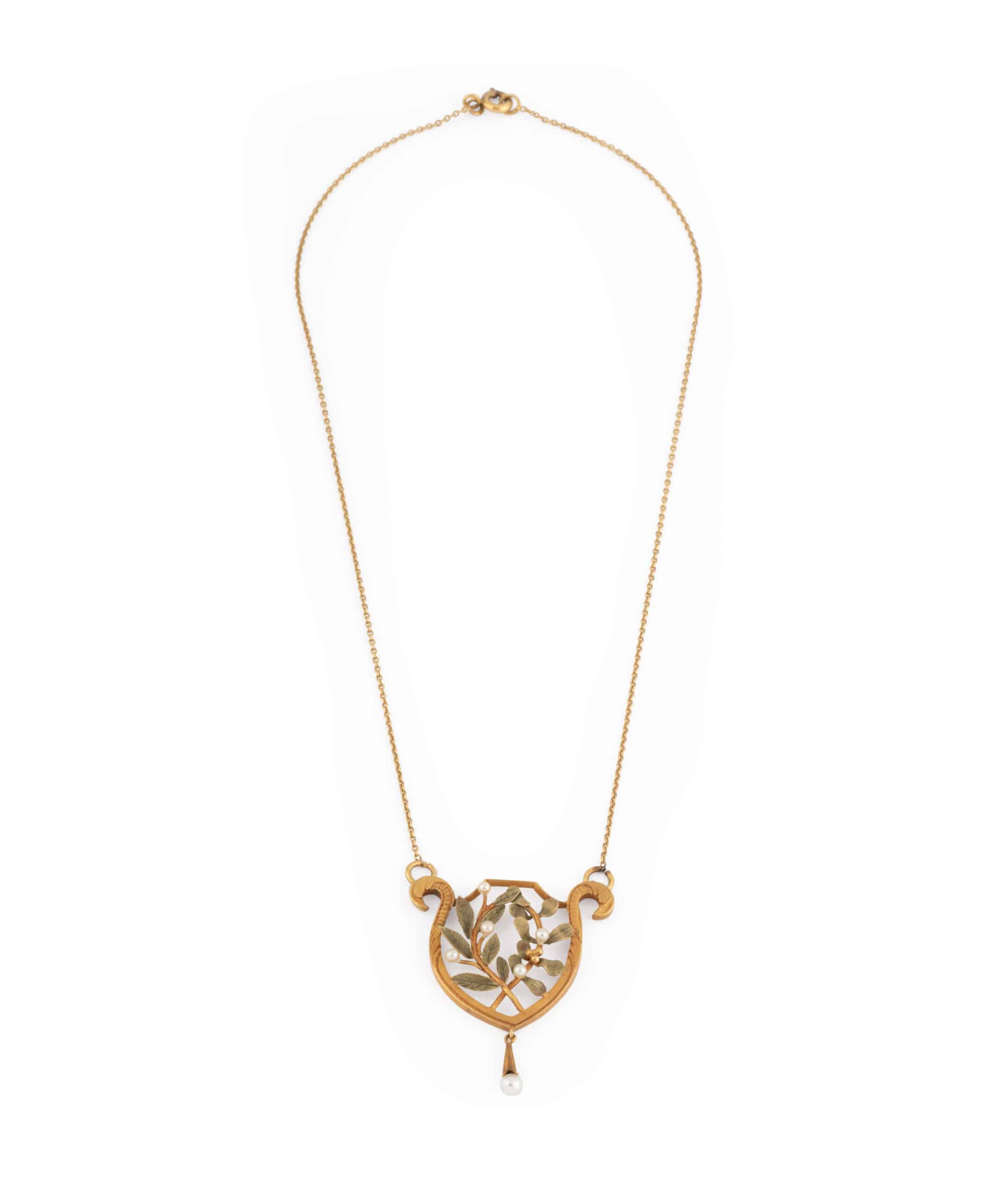 Collier Français Vintage En Or Et 3 Carats De Diamants Collier Français Vintage En Or Et 3 Carats De Diamants