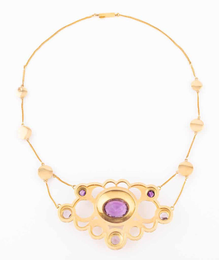 Caillou Paris Collier Napoleon III amethystes Bradan dos