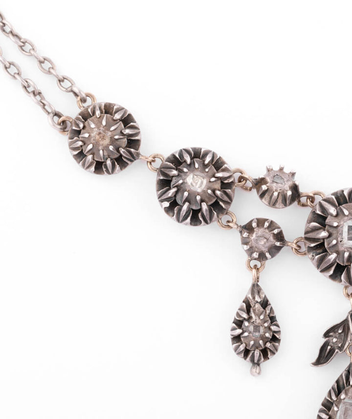 Caillou Paris Collier Ancien Argent Et Vermeil Chouni Gauche