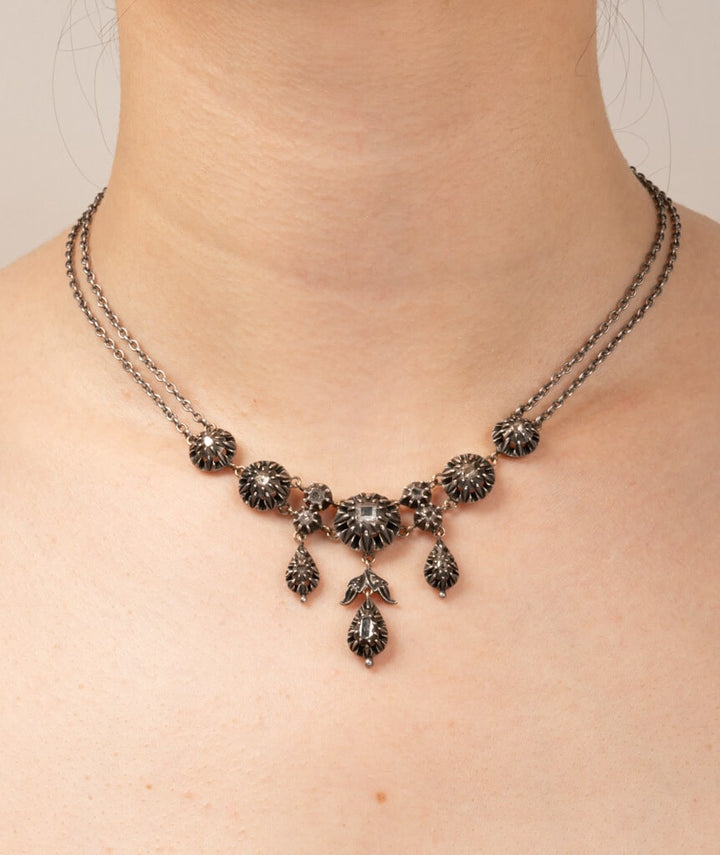 Caillou Paris Collier Ancien Argent Et Vermeil Chouni Porter