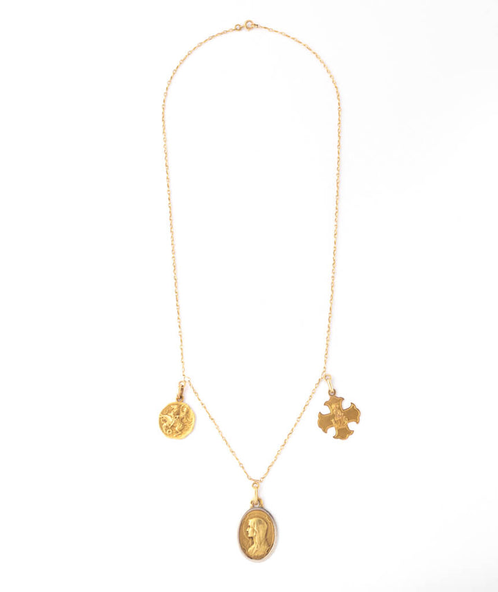 Caillou Paris - Collier ancien médailles Agathe