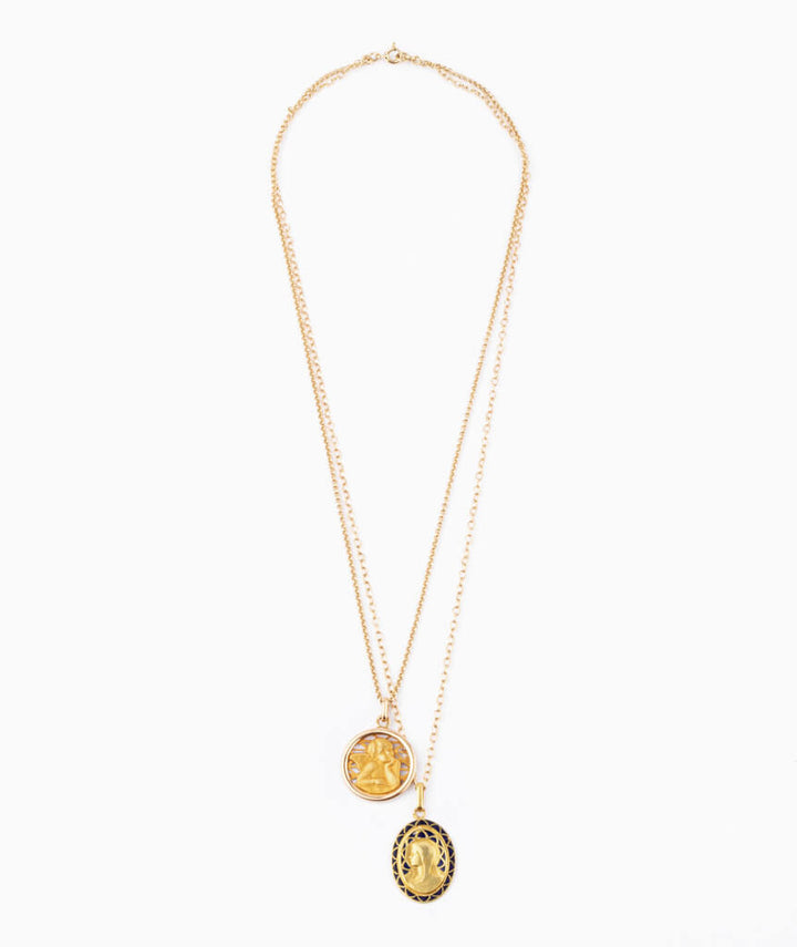 Caillou Paris - Collier ancien médailles Humaila