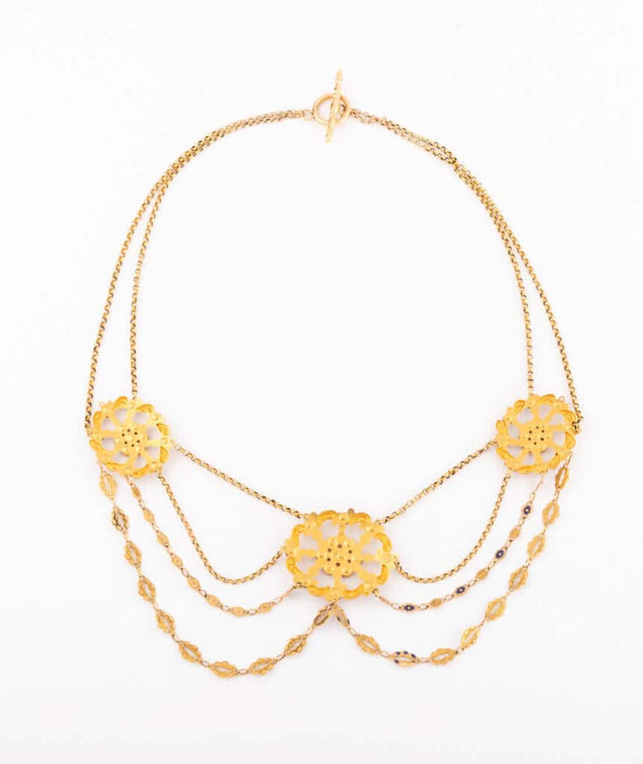 Caillou Paris - Collier ancien or Kira dos