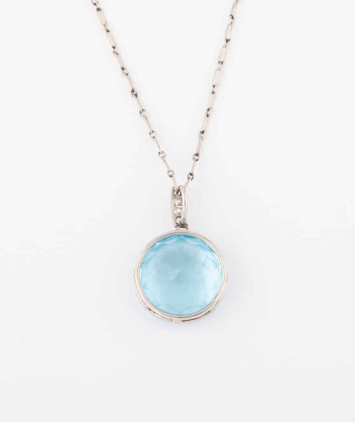 Caillou Paris Collier Ancien Topaze %22ifor%22 Dos