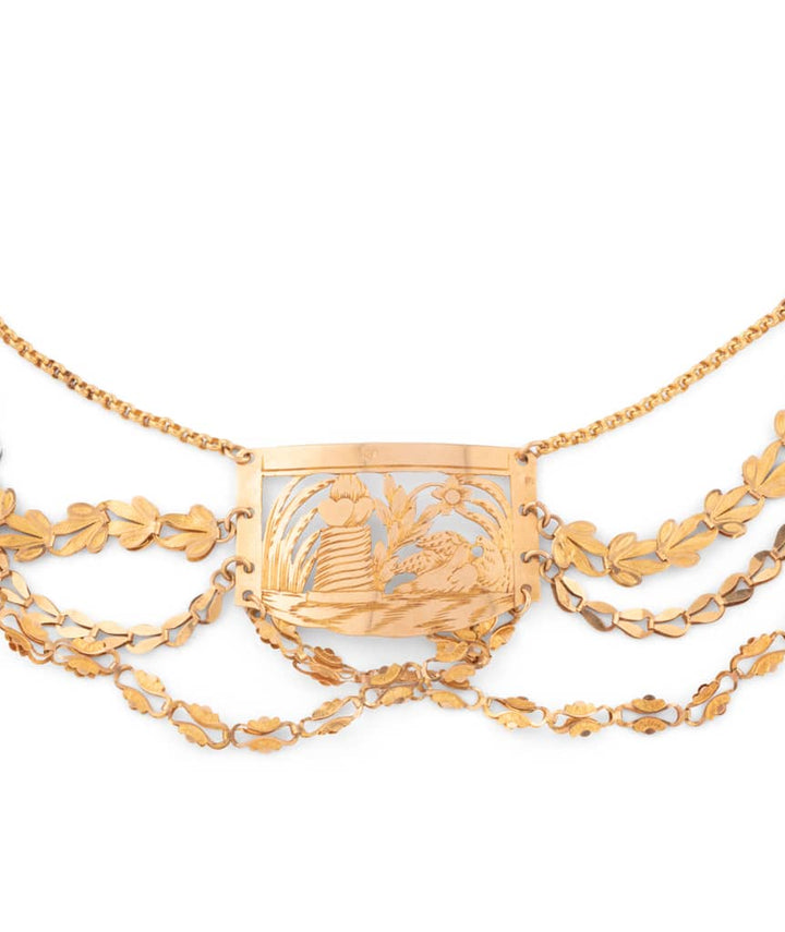 Caillou Paris Collier D Esclavage D Origine Auvergnate Or Abela Details Centre 2