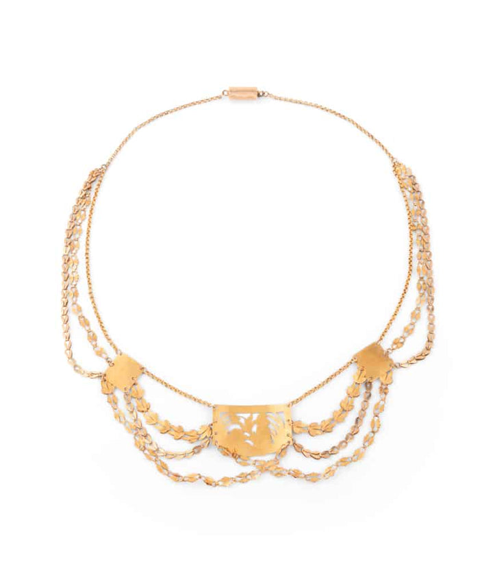 Caillou Paris Collier D Esclavage D Origine Auvergnate Or Abela Dos