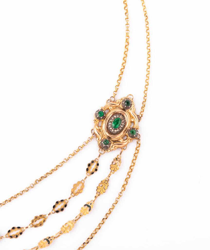 Caillou Paris - Collier d'esclavage ancien Rukma droite detail