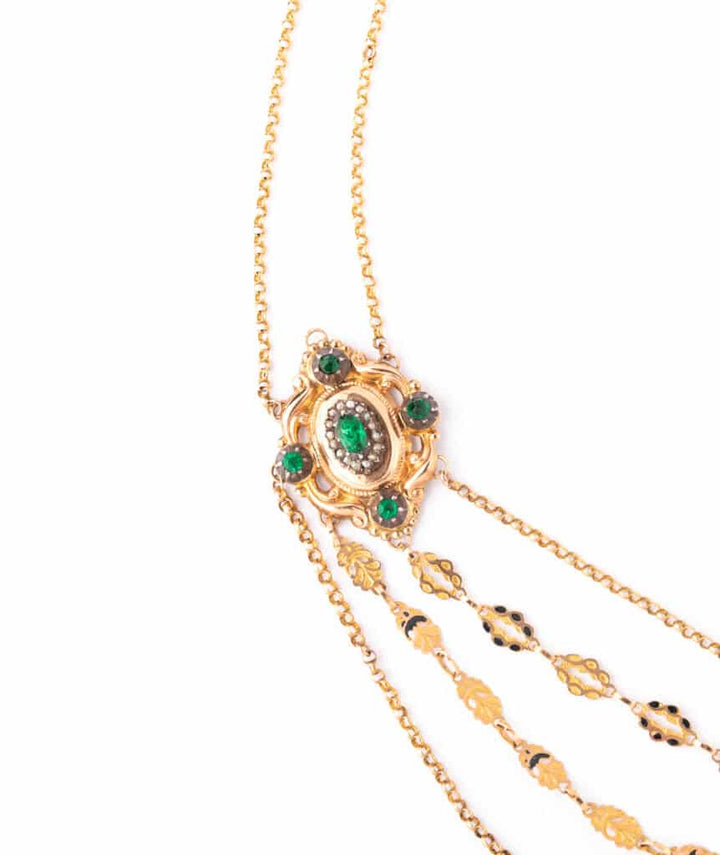 Caillou Paris - Collier d'esclavage ancien Rukma gauche detail