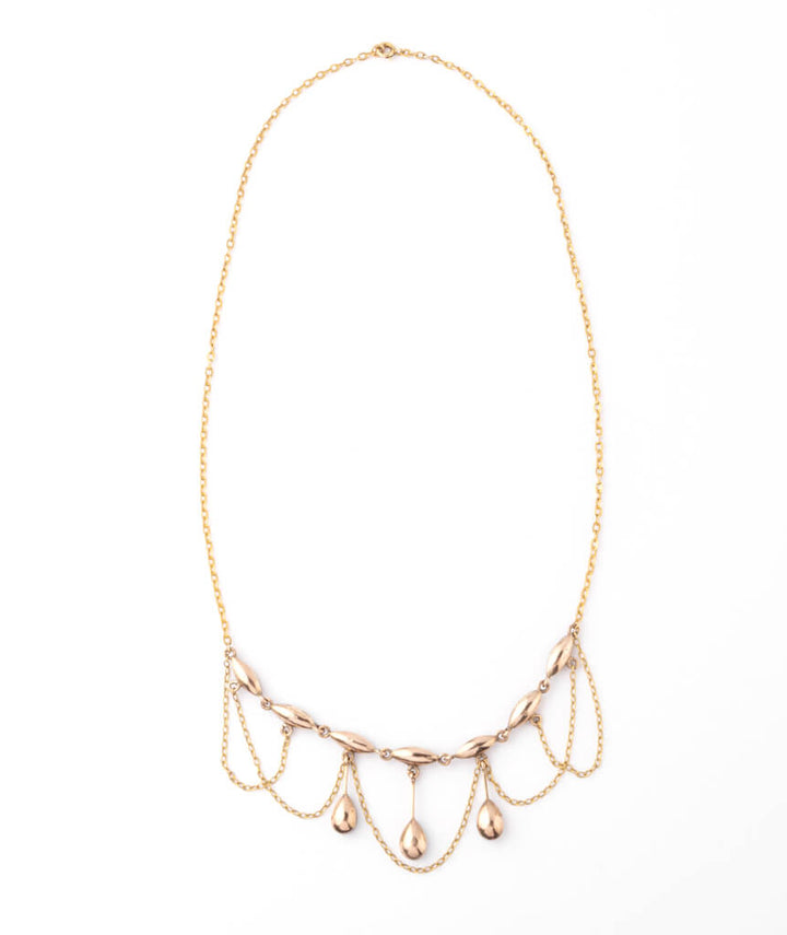 Caillou Paris - Collier draperie ancien Bilz detail dos