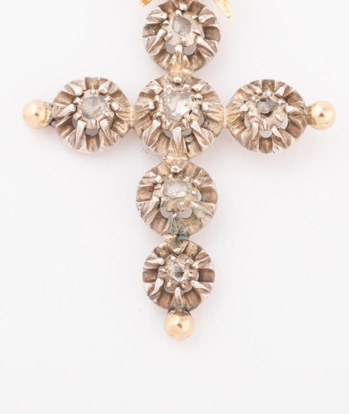 Caillou Paris Croix Ancienne Diamants %22sheila%22 Bas