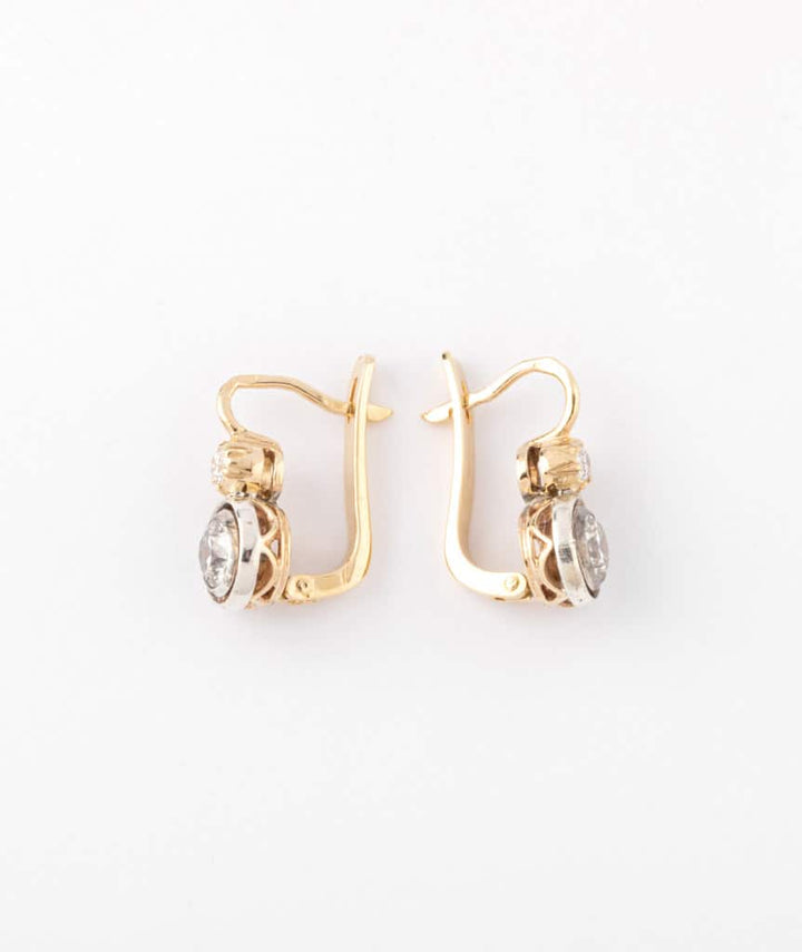 Caillou Paris - Dormeuses Napoleon III diamants Emory cote