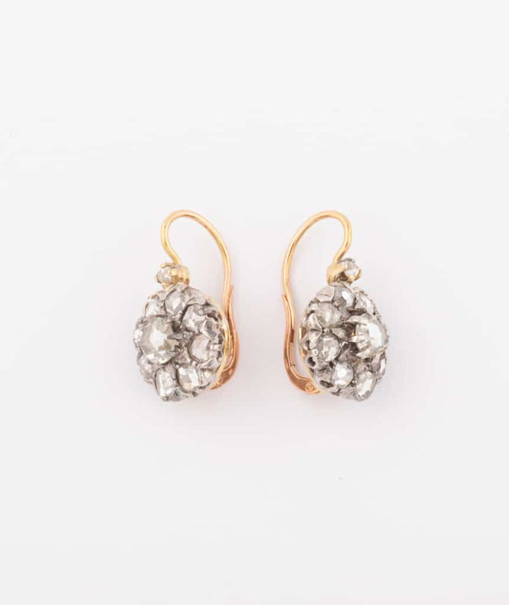 Caillou Paris Dormeuses Anciennes Diamants %22aapo%22 Profil