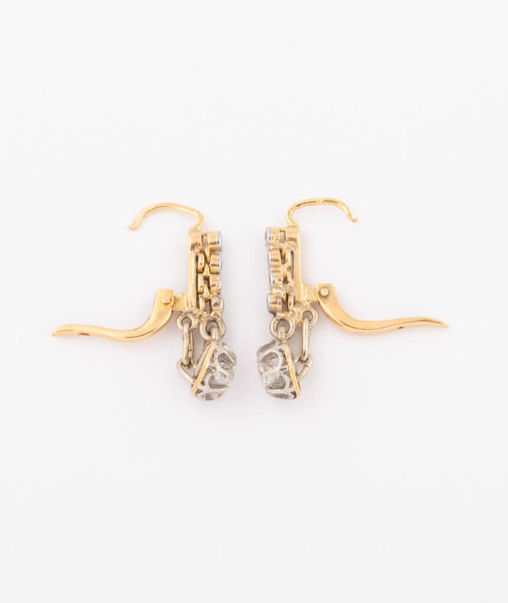 Antique diamond earrings - Caillou Paris