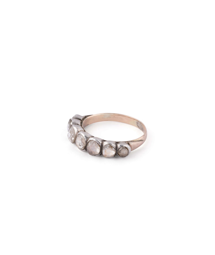 Jarretière ancienne diamants Rana cote gauche