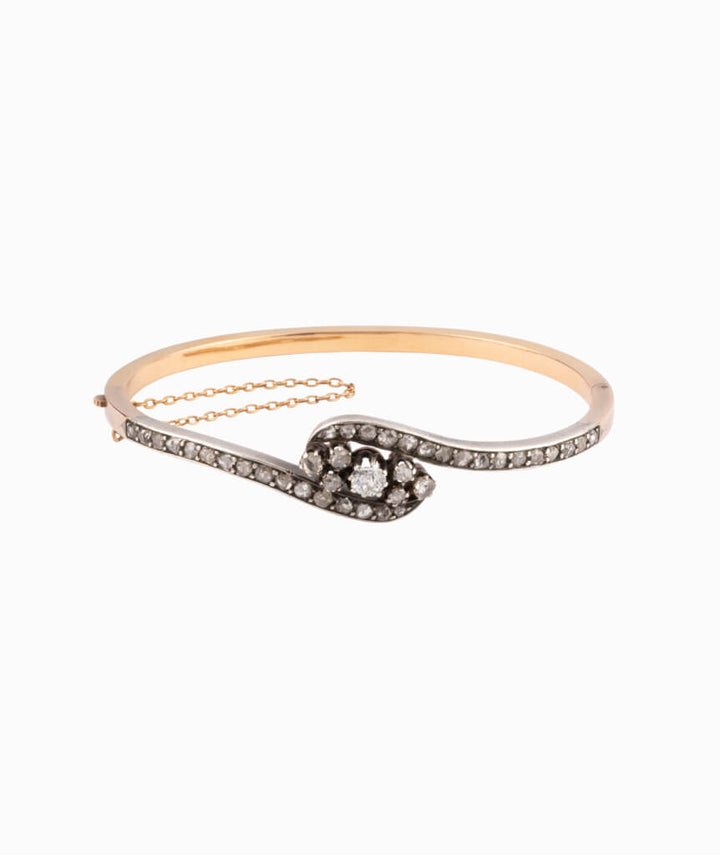 Caillou Paris Jonc Ancien Diamants %22zaria%22